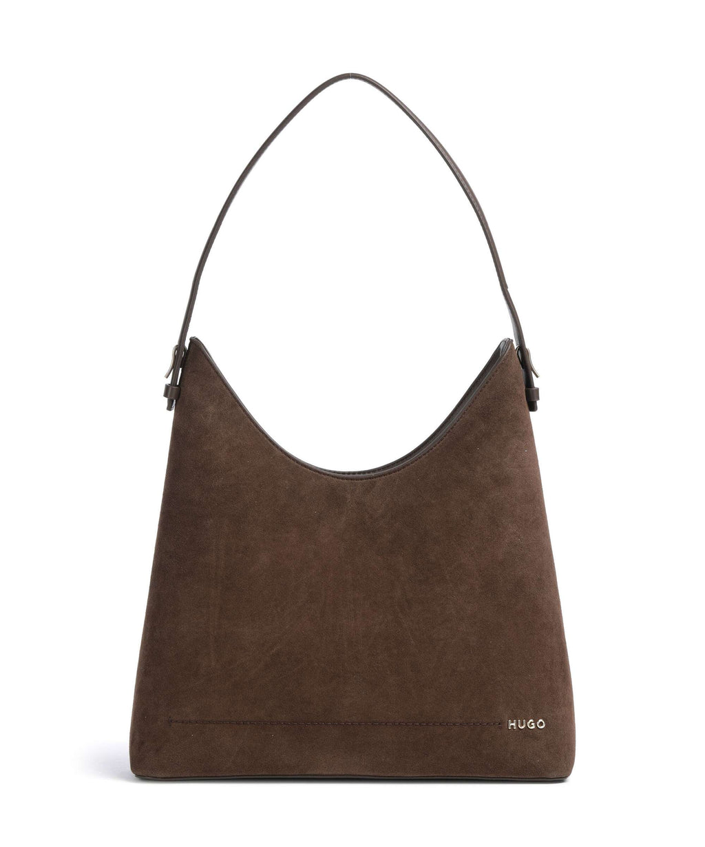 Hugo Yorih Hobo bag dark brown