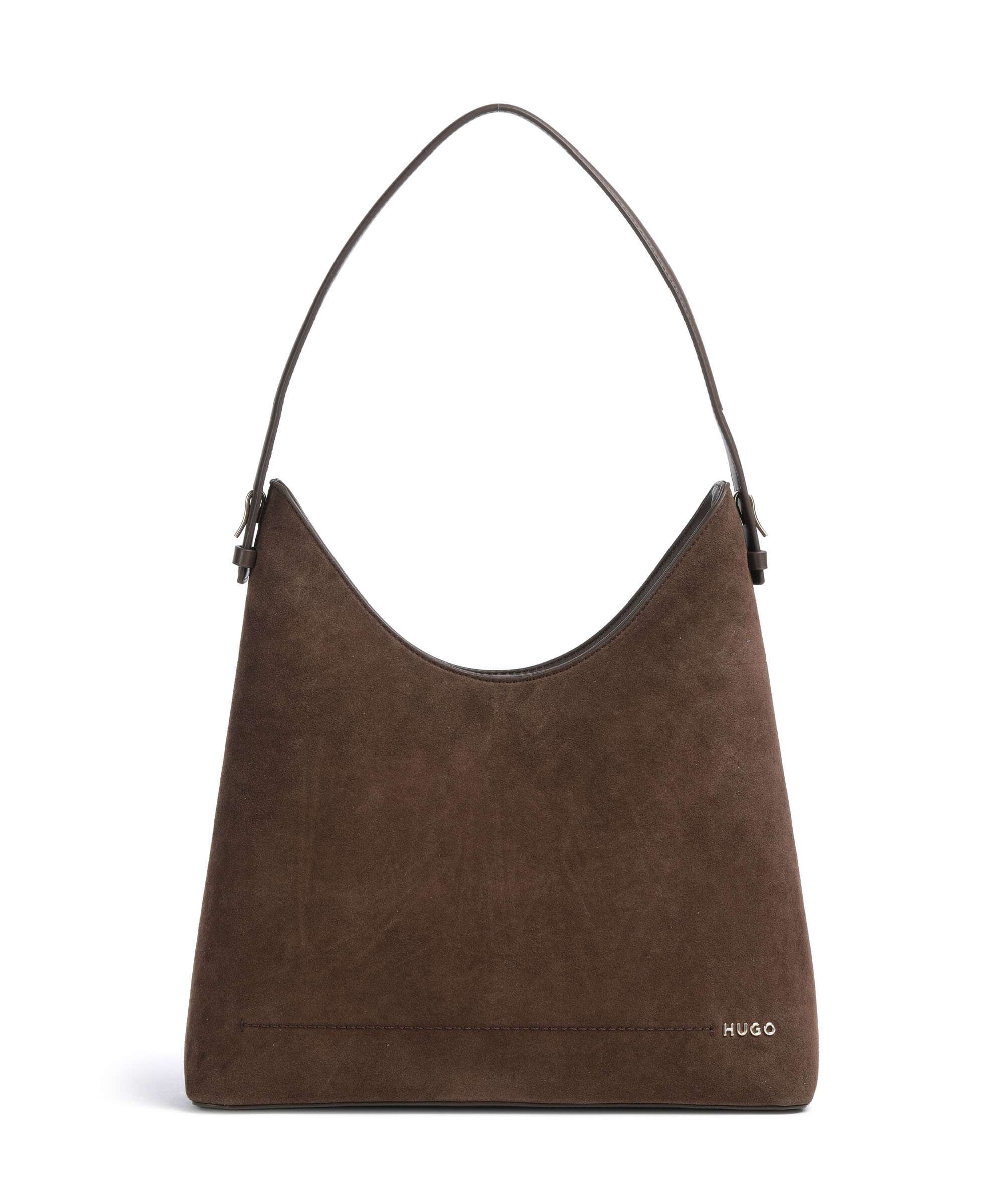 Hugo Yorih Hobo bag dark brown