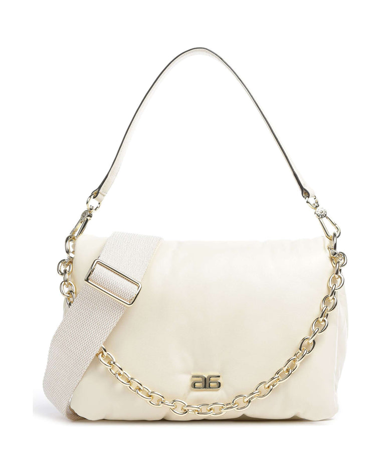 Abro Piuma_Lucido Puffer Shoulder bag milk