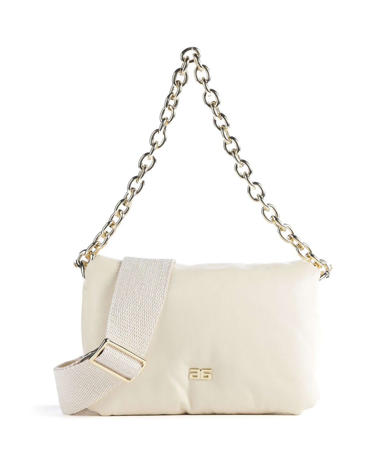 Abro Piuma_Lucido Puffer Shoulder bag milk