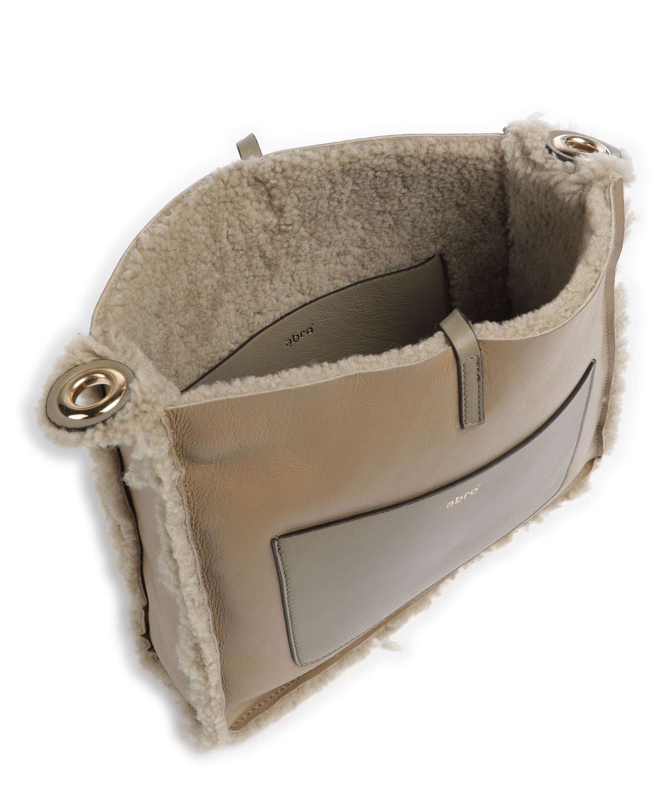 Abro Shearling Raquel Crossbody bag siena