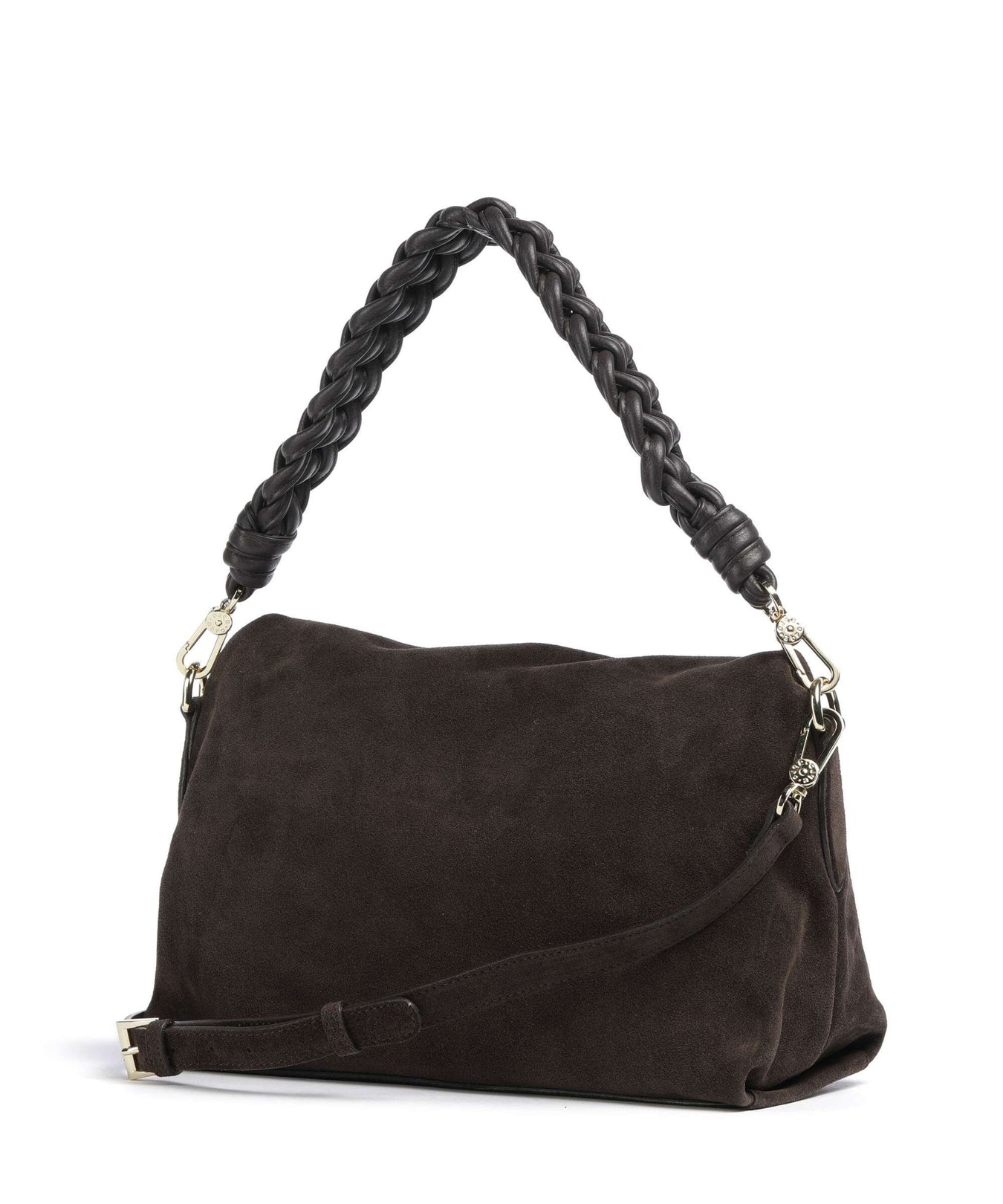 Abro Suede Soley Shoulder bag brown