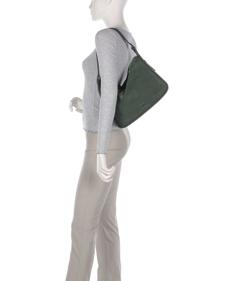 Abro Suede Best Friend Hobo bag sage