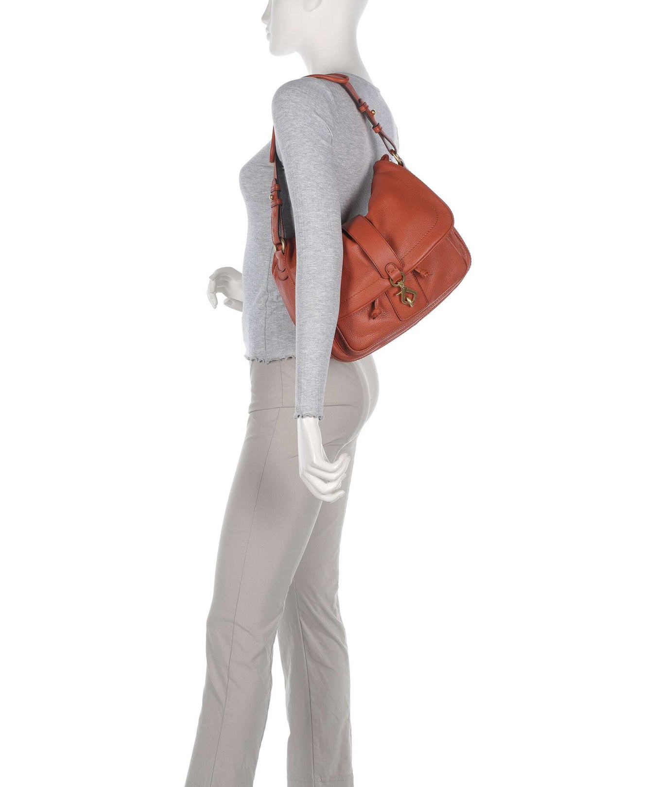 Abro Dalia Star Saddle Hobo bag orange