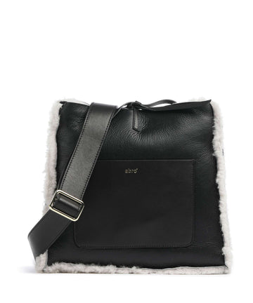 Abro Shearling Raquel Torba przez ramię black/white