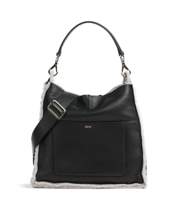 Abro Shearling Raquel Torebka worek black/white