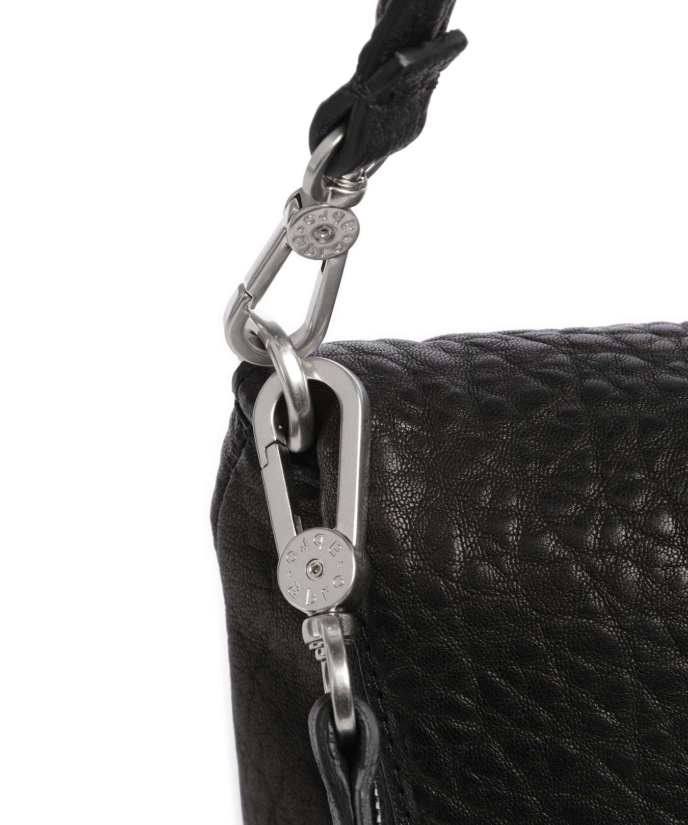 Abro Bubble Biker Shoulder bag black/nickel