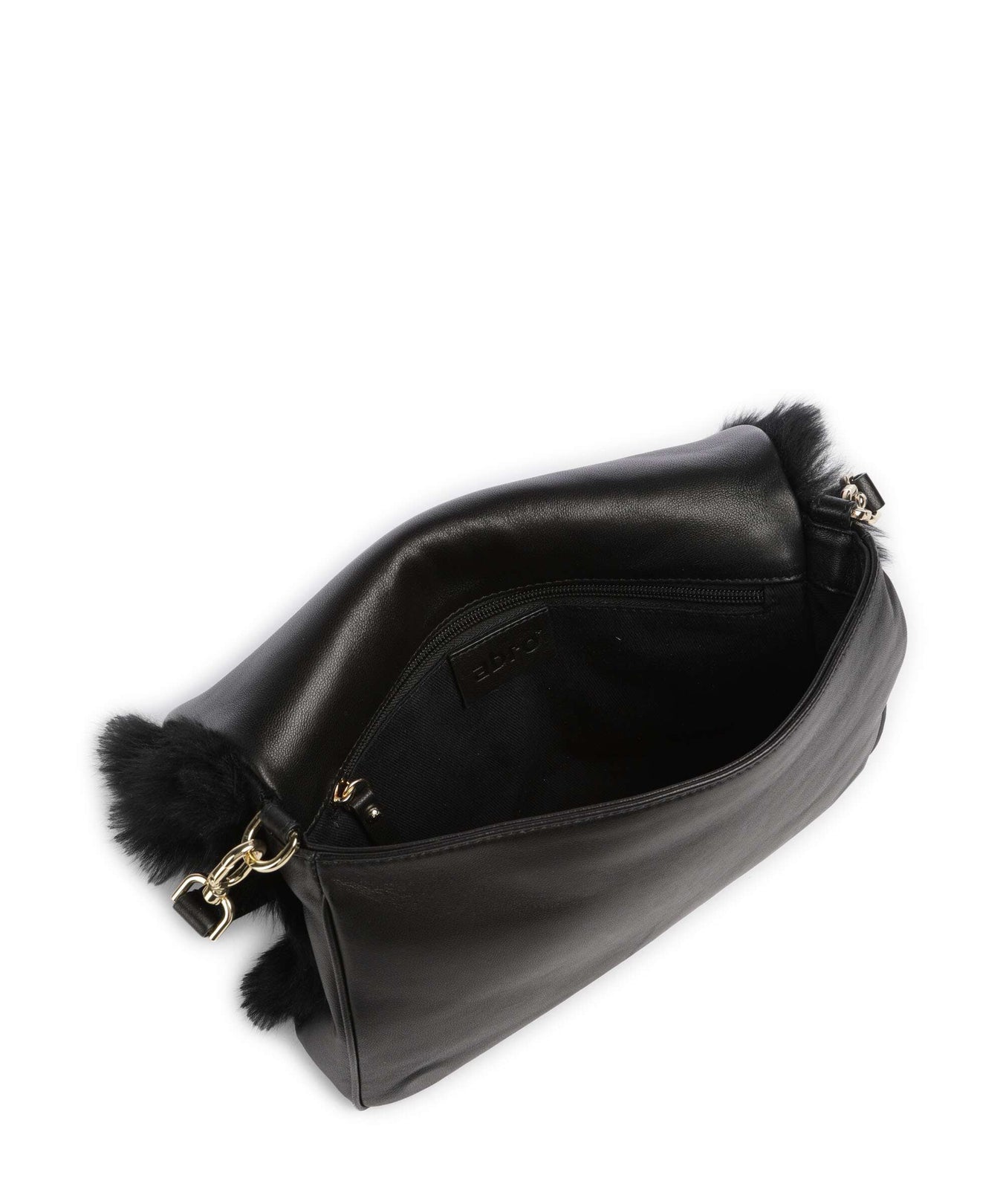 Abro Shearling Astor Shoulder bag black/gold