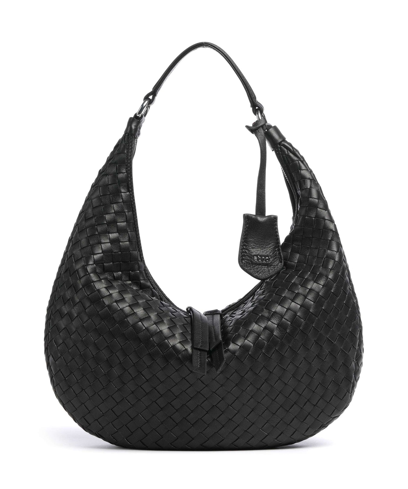 Abro Piuma Nana Hobo bag black/nickel