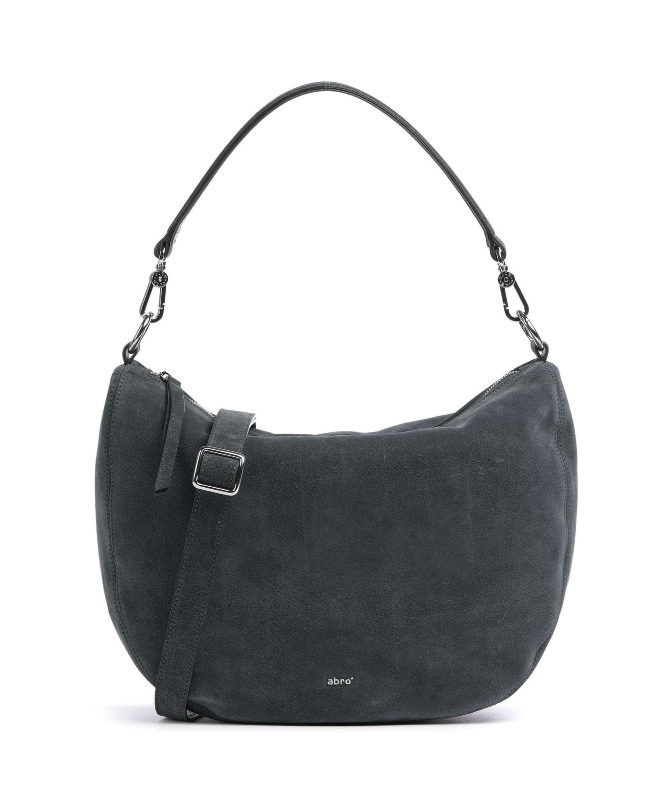 Abro Suede Mina Hobo bag grey