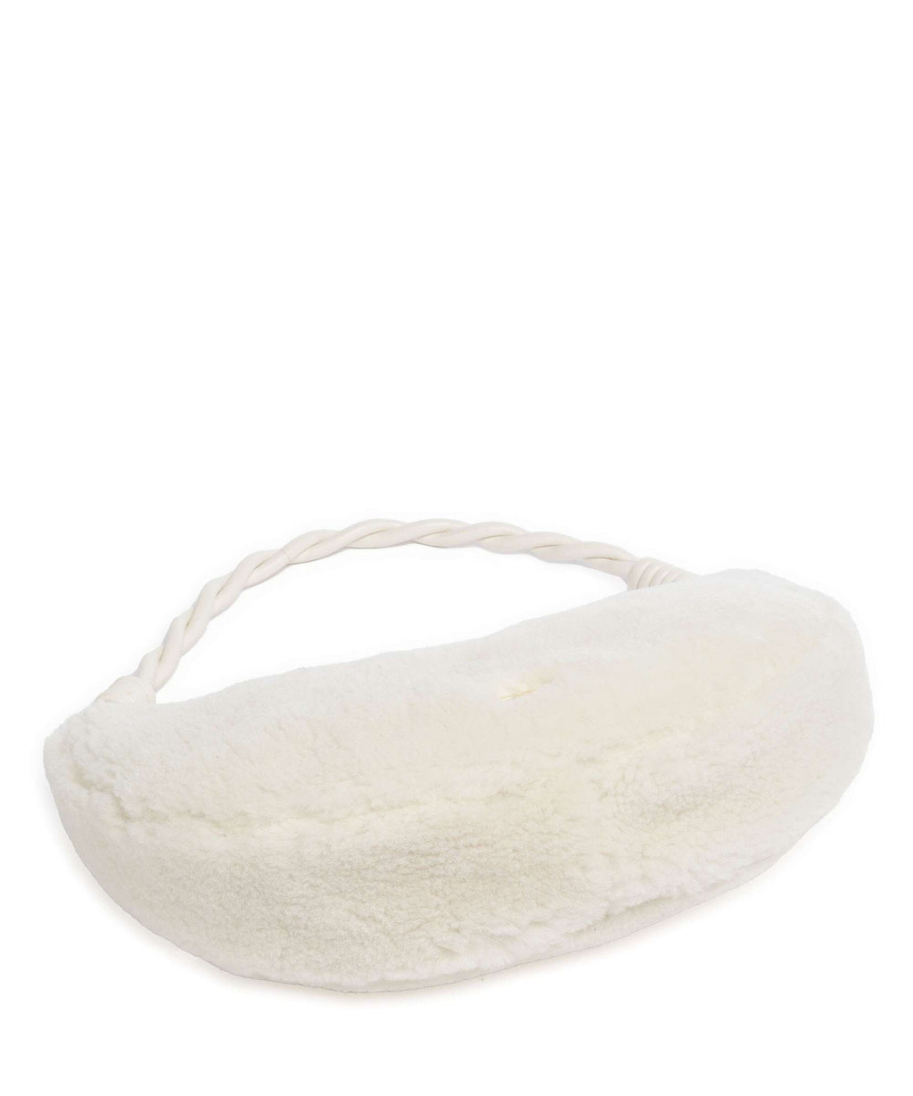 Abro Shearling Moon Shoulder bag milk
