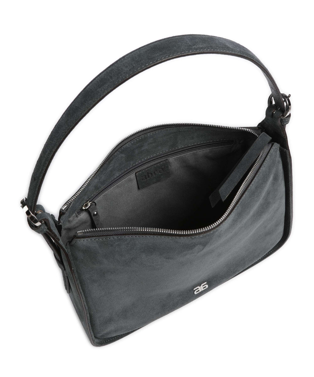 Abro Suede Best Friend Hobo bag grey