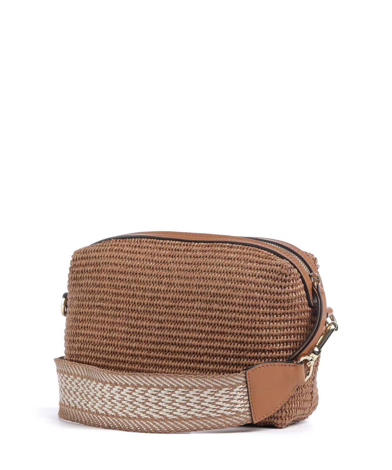 Abro Raffia Kaia Crossbody bag cuoio
