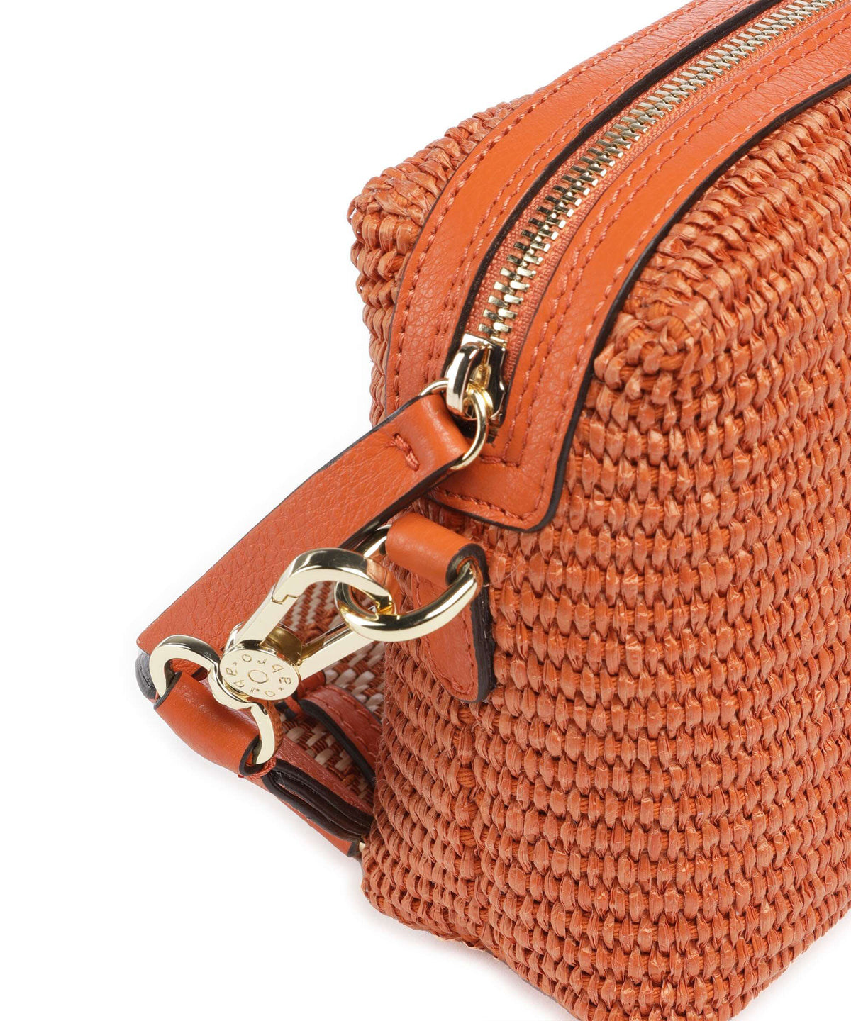 Abro Raffia Kaia Crossbody bag orange
