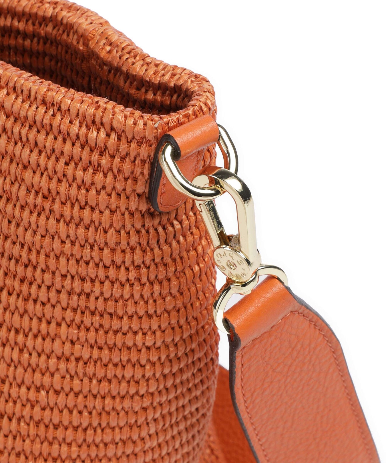 Abro Raffia Kaia Tote bag orange