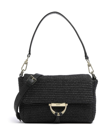 Abro Raffia Temi Torba na ramię black/gold
