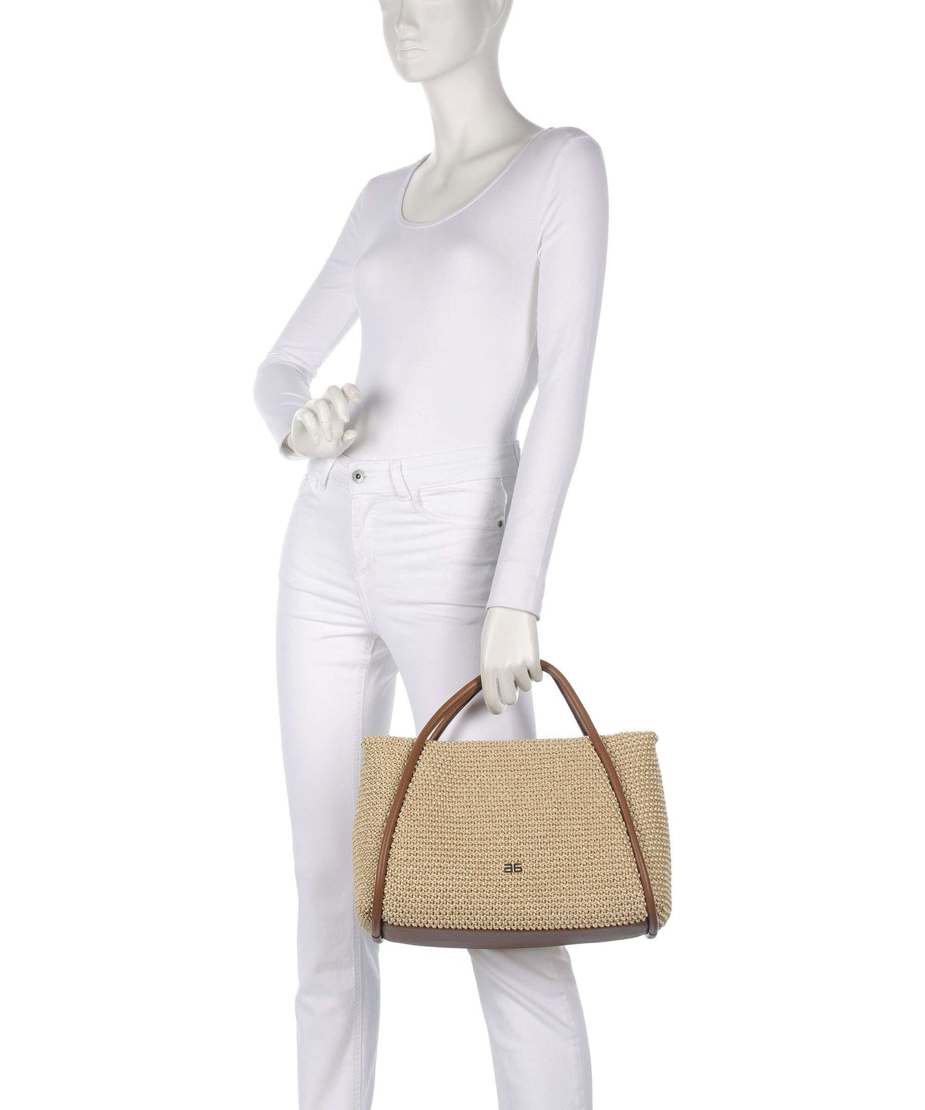 Abro Maglia Raffia Willow Handbag natural