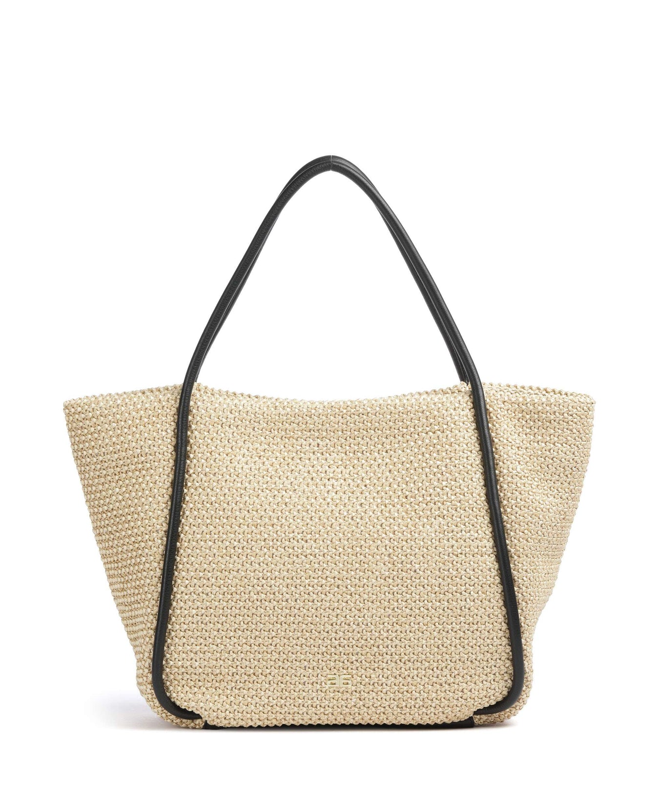 Abro Maglia Raffia Willow Tote bag natural/black