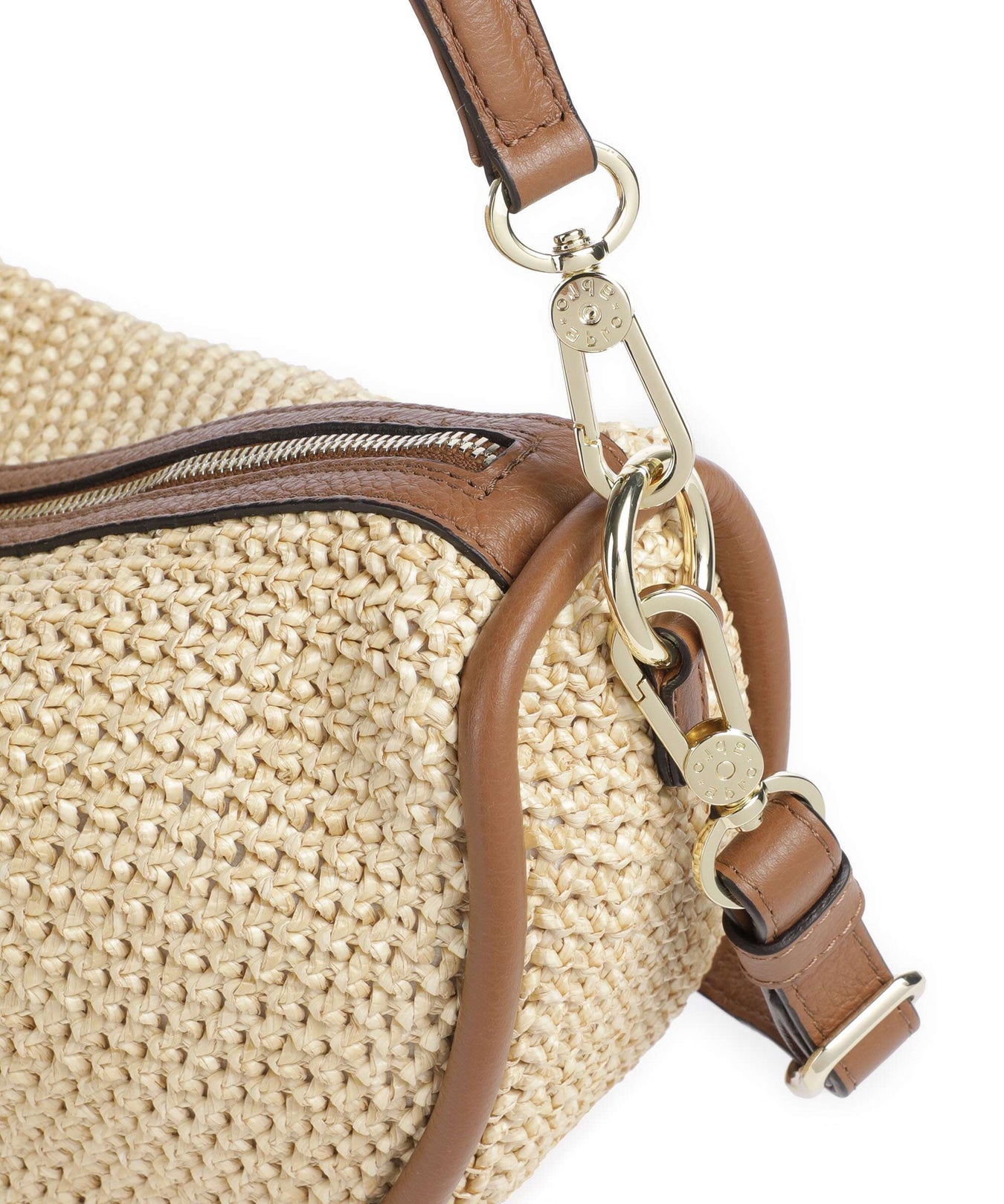 Abro Maglia Raffia Willow Hobo bag natural