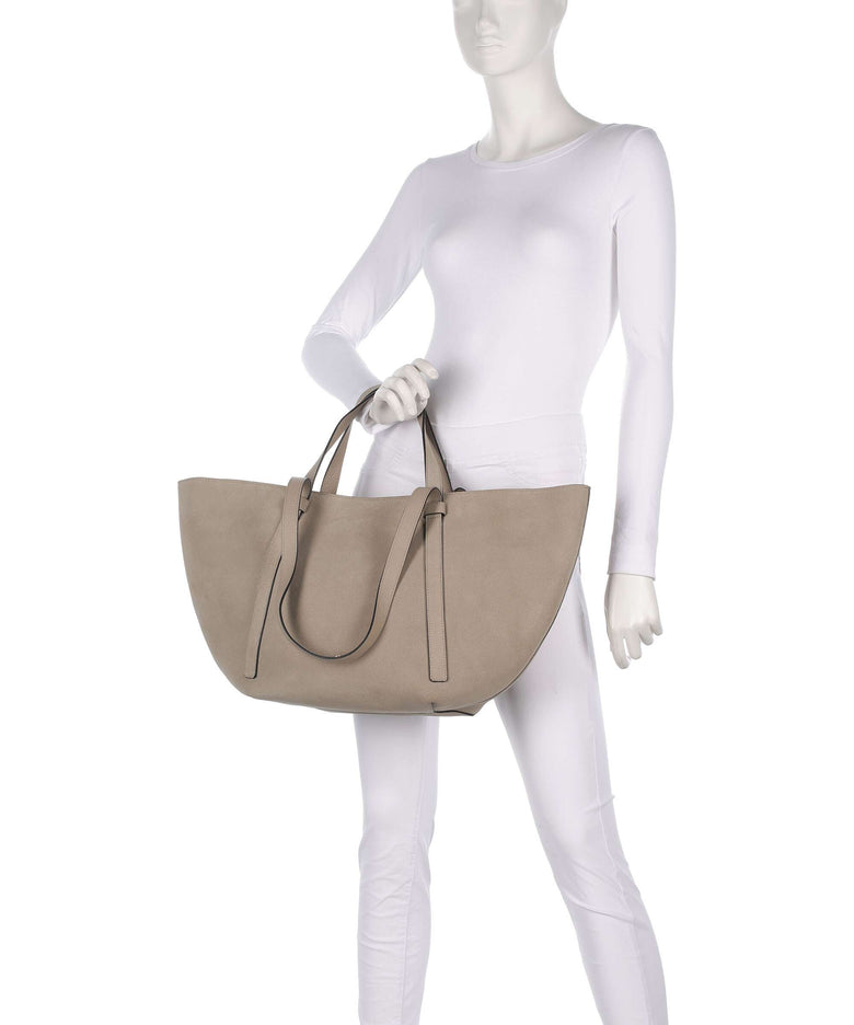 Abro Suede Cosmo Large Tote bag siena
