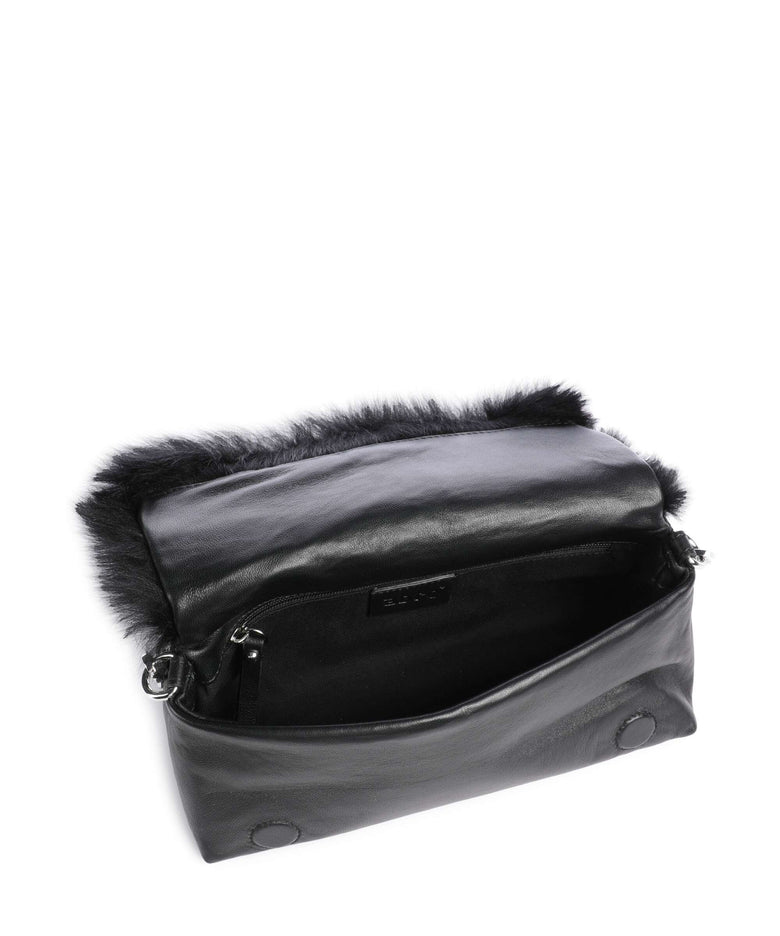 Abro Shearling Mila Shoulder bag black/nickel