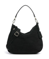 Abro Suede Juna Small Torebka worek black/gold