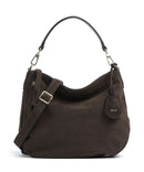 Abro Suede Juna Small Torebka worek dark brown
