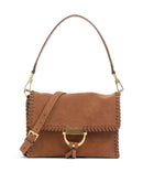 Abro Suede Temi Stitch Torba na ramię cuoio
