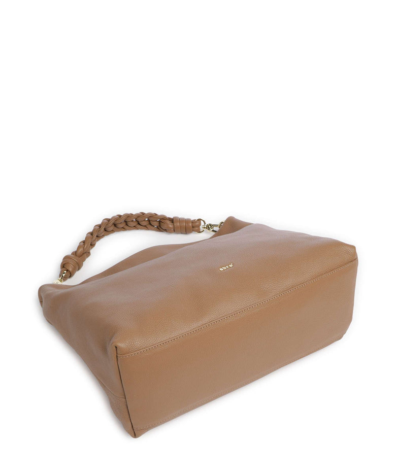 Abro Dalia Soley Hobo bag caramel/cognac