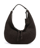 Abro Suede Weaving Nana Small Torebka worek dark brown