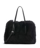 Abro Shearling Noelle Handbag black/nickel
