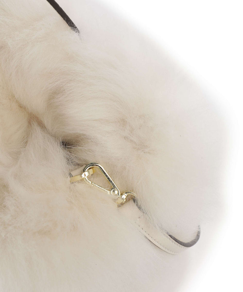Abro Shearling Noelle Handbag beige