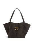 Abro Suede Temi Tote bag dark brown