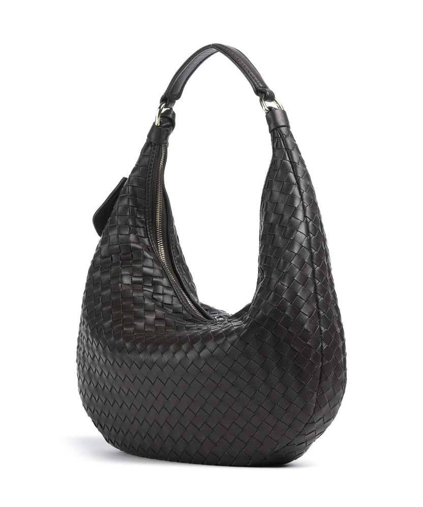 Abro Piuma Nana Small Hobo bag dark brown