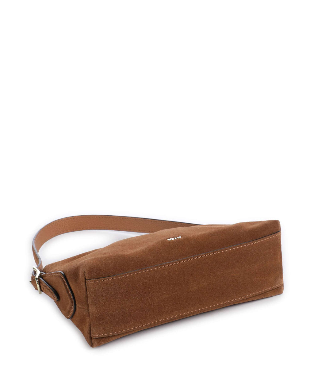 Abro Suede Carina Shoulder bag cuoio