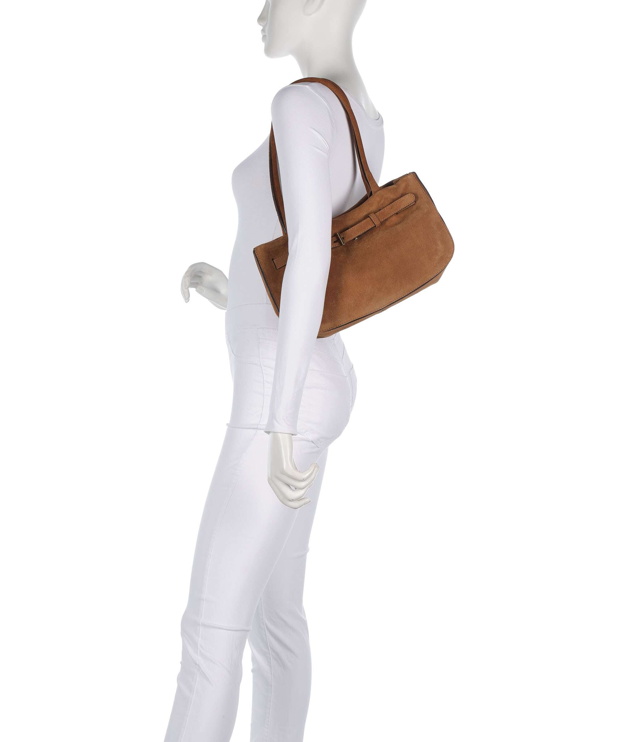 Abro Suede Jill Shoulder bag cuoio