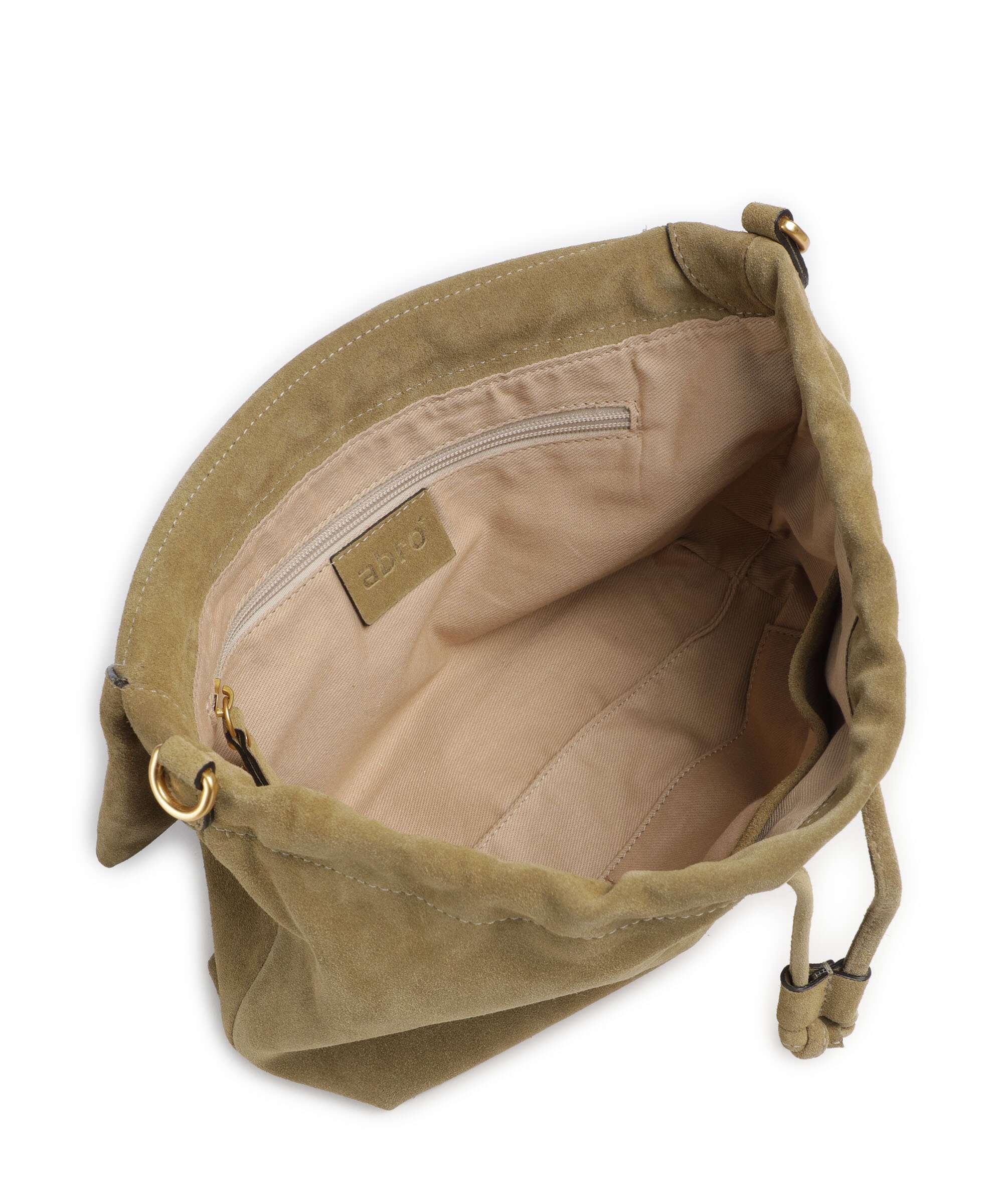 Abro Suede Temi Medium Shoulder bag mud