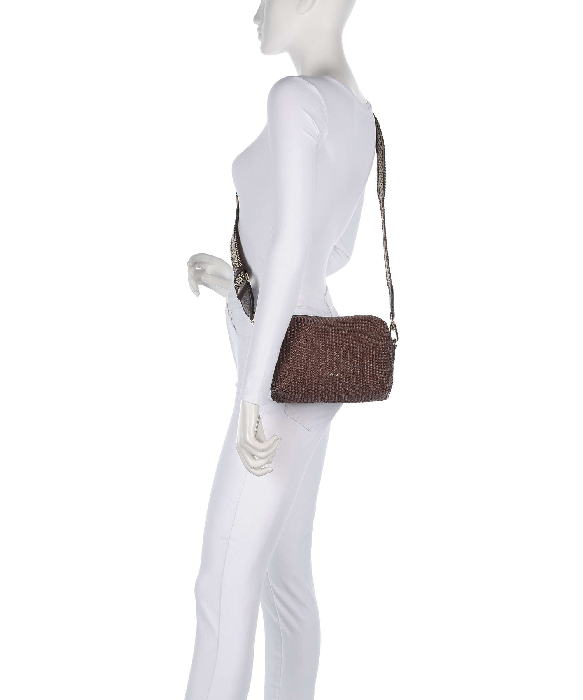 Abro Raffia Kaia Crossbody bag wood