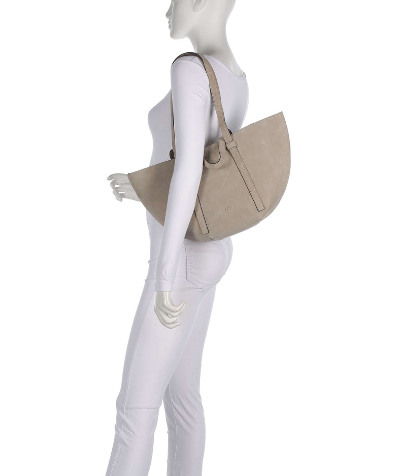 Abro Suede Cosmo Medium Tote bag siena