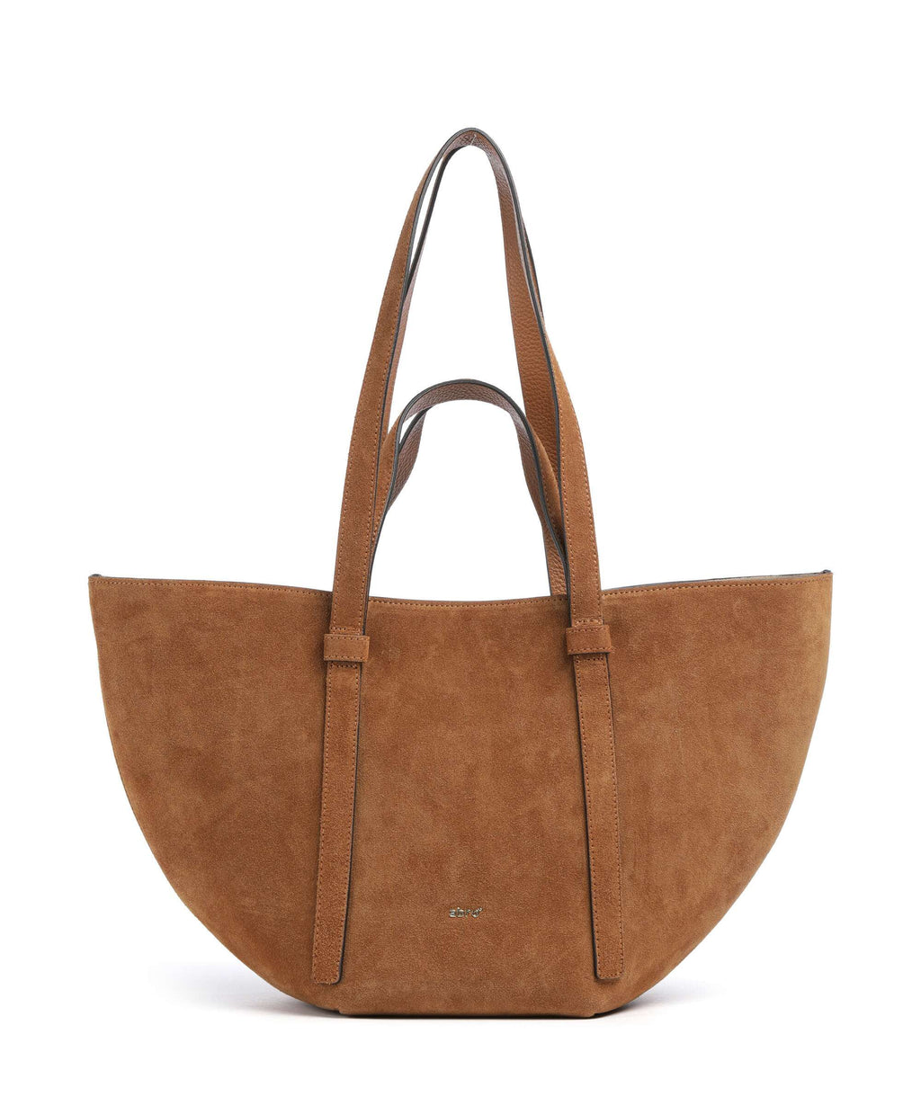 Abro Suede Cosmo Medium Tote bag cuoio
