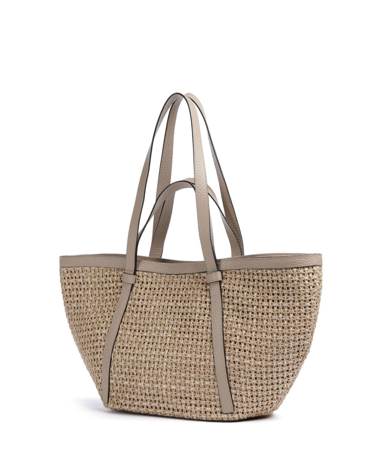 Abro Raffia Cordino Cosmo Large Tote bag siena
