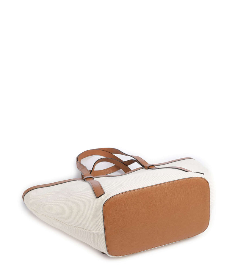 Abro Super Drill Cosmo Large Tote bag ivory/cuoio