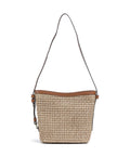 Abro Raffia Cordino Cosmo Bucket bag caramel/cognac