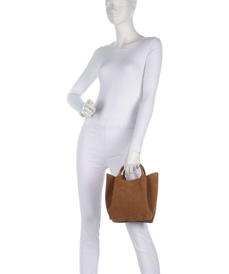 Abro Suede Essential Small Crossbody bag cuoio