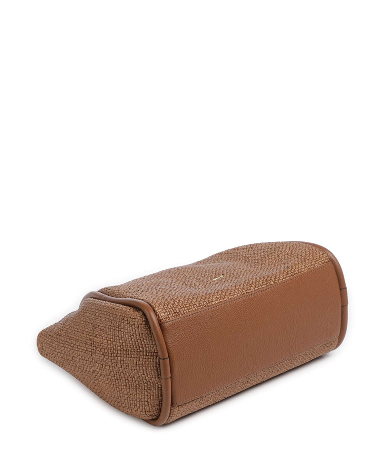 Abro Raffia Intreccio Willow Handbag caramel/cognac