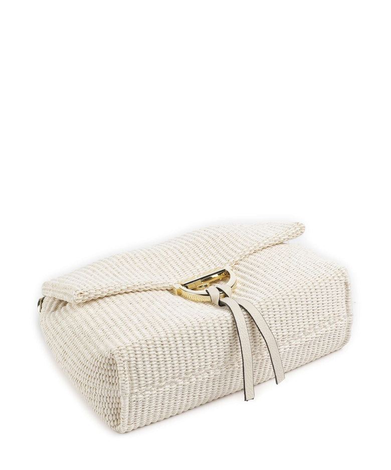 Abro Raffia Classica Temi Medium Shoulder bag beige