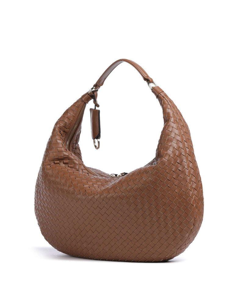 Abro Piuma Nana Hobo bag caramel/cognac