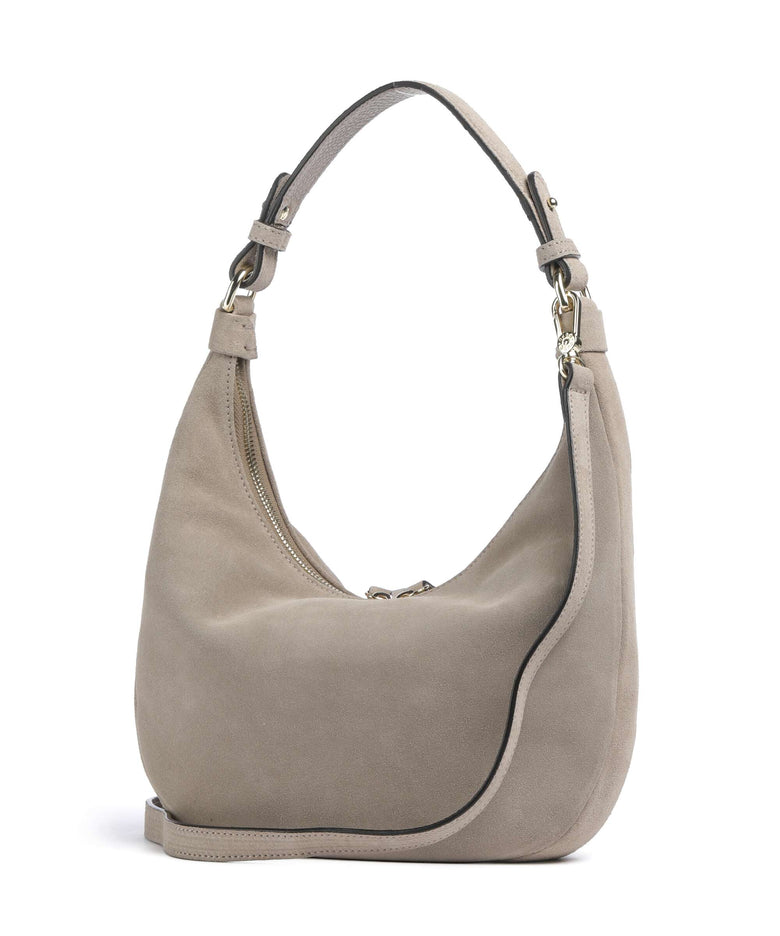 Abro Suede Nana Mini Hobo bag siena