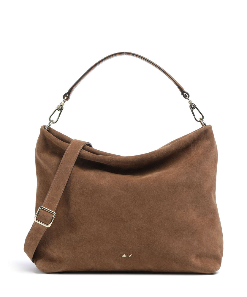 Abro Suede Kaia Hobo bag camel
