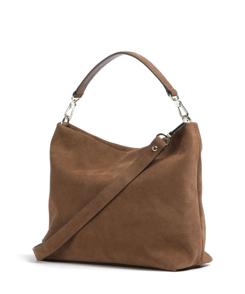 Abro Suede Kaia Hobo bag camel